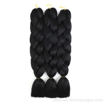 Lowest price Jumbo Braiding Hair synthetic Ombre Braiding Hair 24 Inch High Temperature Synthetic Crochet Braids Hair Extensions